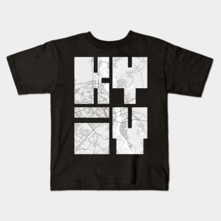 Kyiv, Ukraine City Map Typography - Light Kids T-Shirt